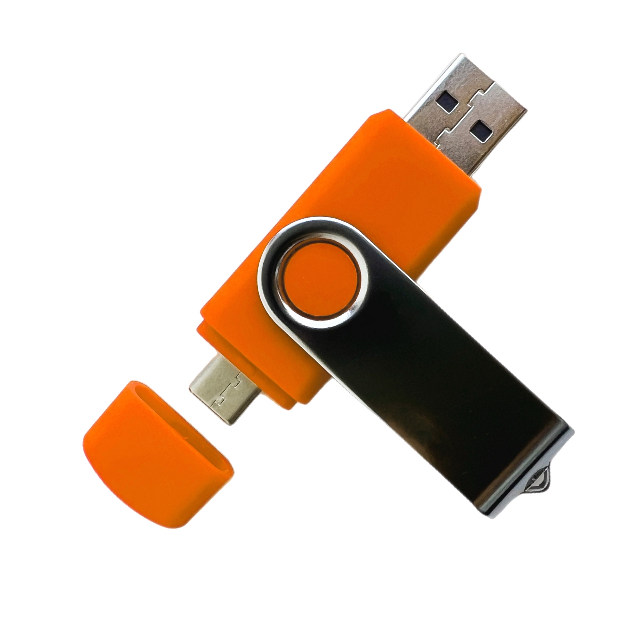 USB-флешка модель 104 OTG Type-C (3.0), объем памяти 32 GB, цвет оранжевый