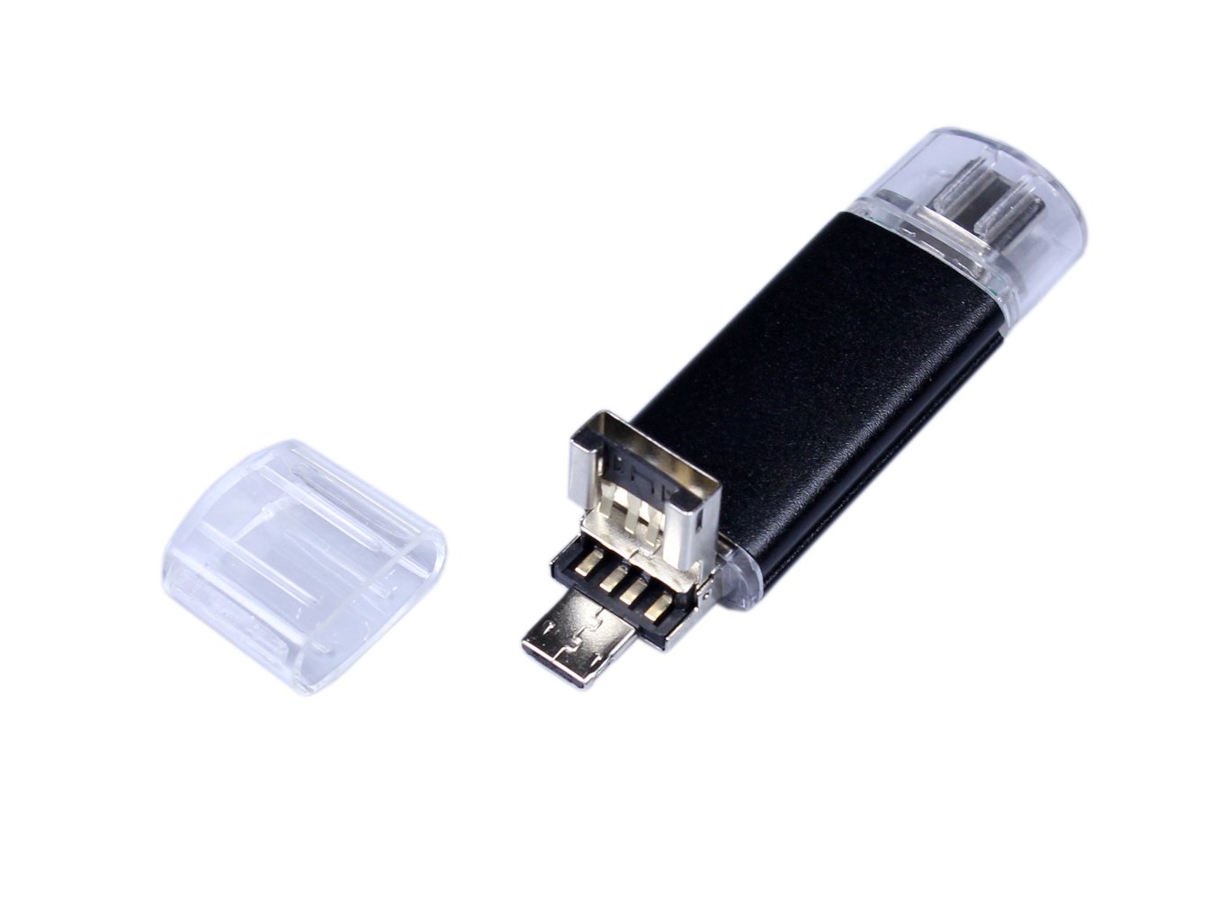 USB-флешка модель 120 OTG 3in1, (USB 2.0), объем памяти 16 GB, цвет черный