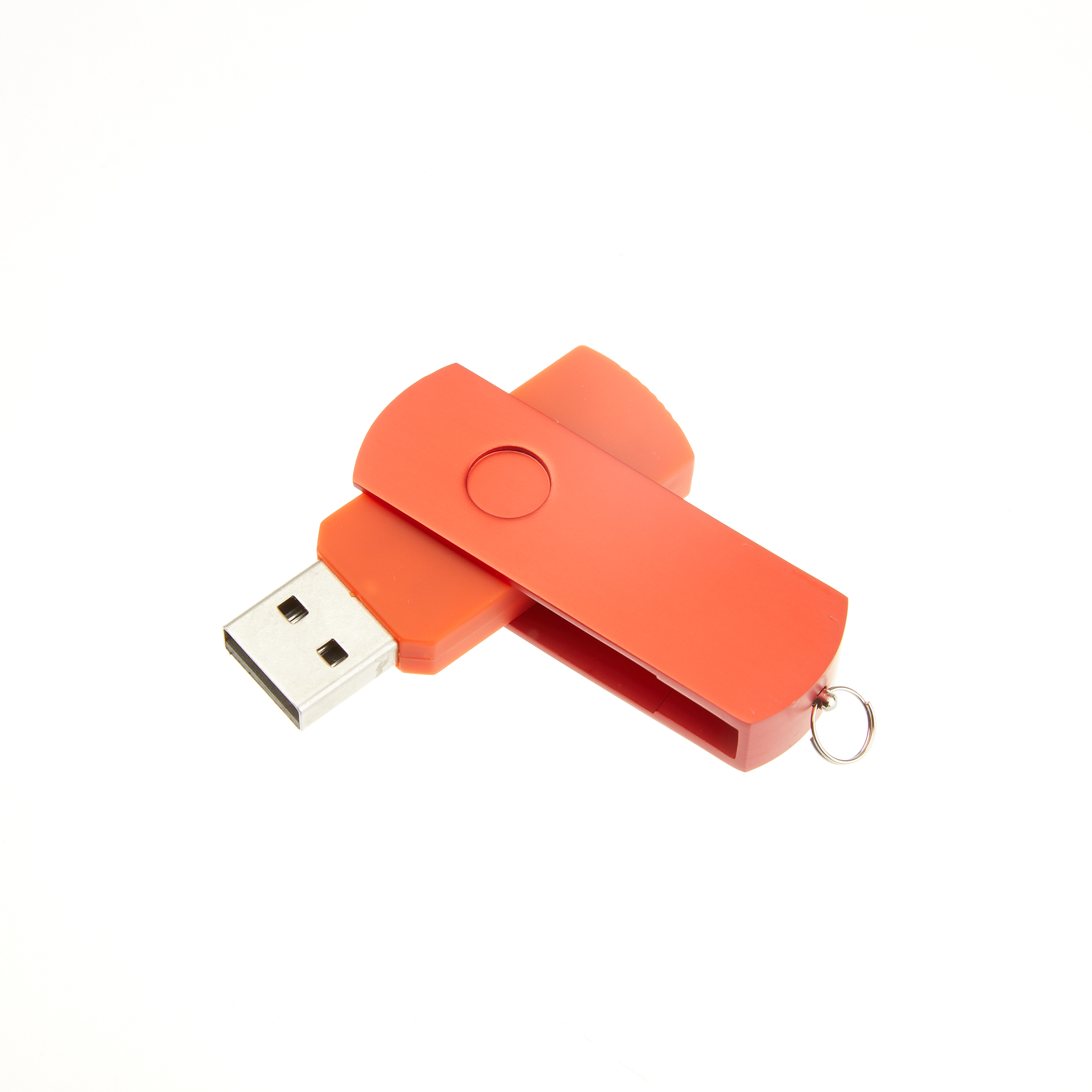 Цветная скоба для USB-флешки модель 107, цвет красный