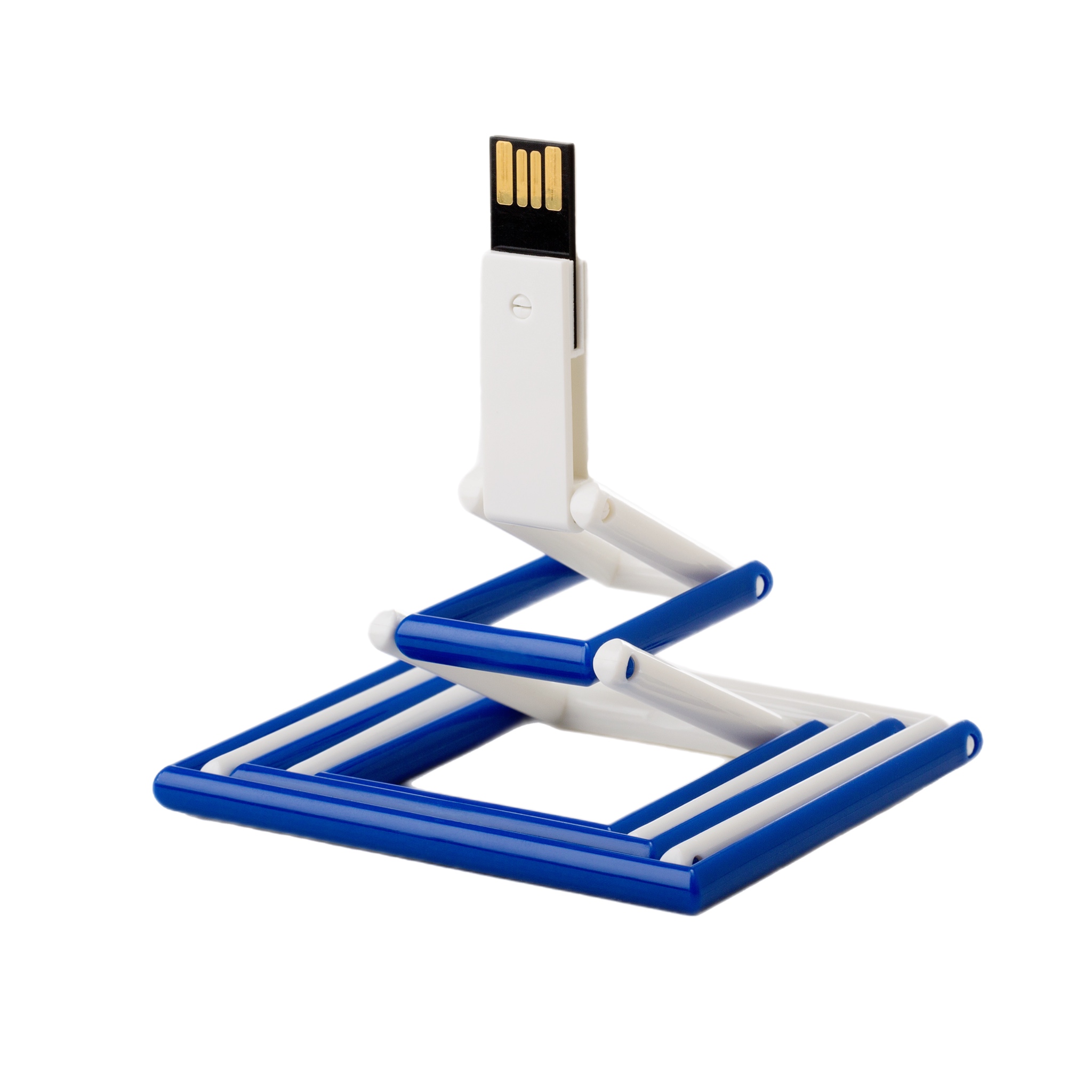 USB-флешка модель 119, (USB 2.0),  объем памяти 8 GB, цвет белый/синий