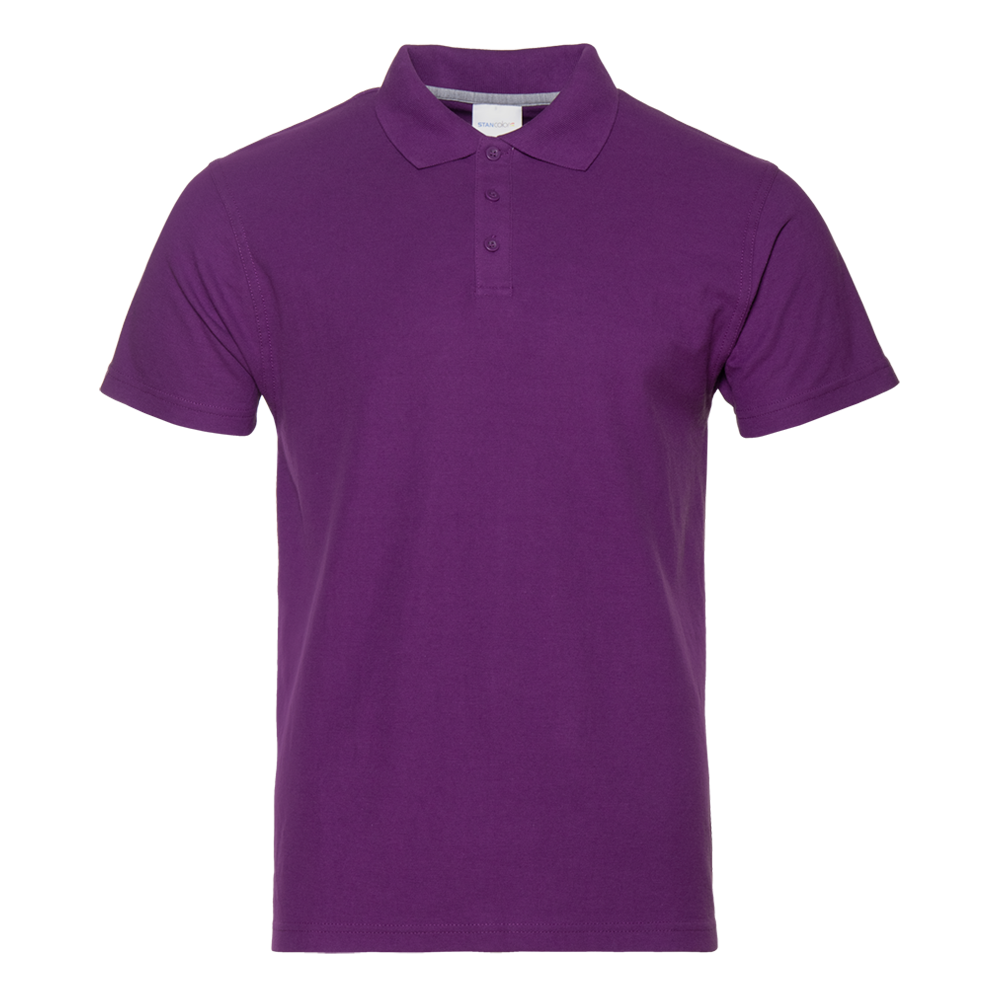 Рубашка поло мужская STAN 185 фиолетовая
