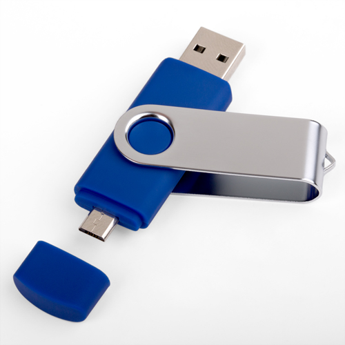 USB-флешка модель 104 OTG, объем памяти 16 GB, цвет синий