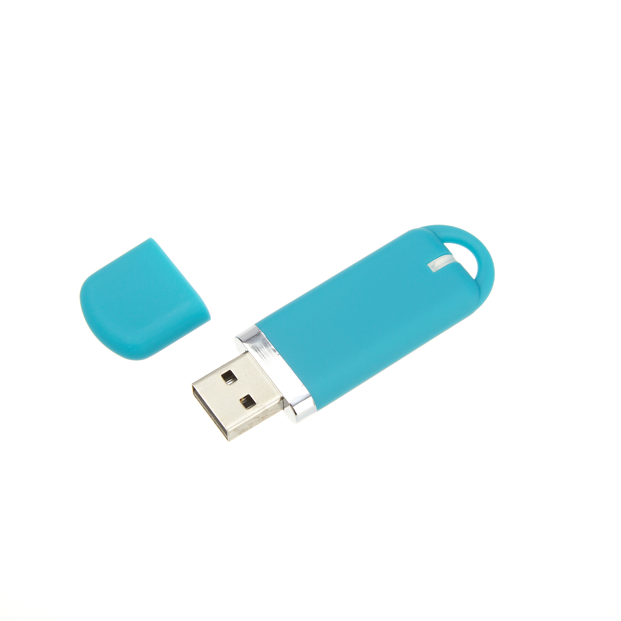 USB-флешка модель 187 Soft Touch USB 3.0, объем памяти 512 MB, цвет Turquoise