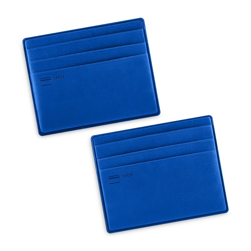 Картхолдер для денег и шести пластиковых карт CLASSIC синий