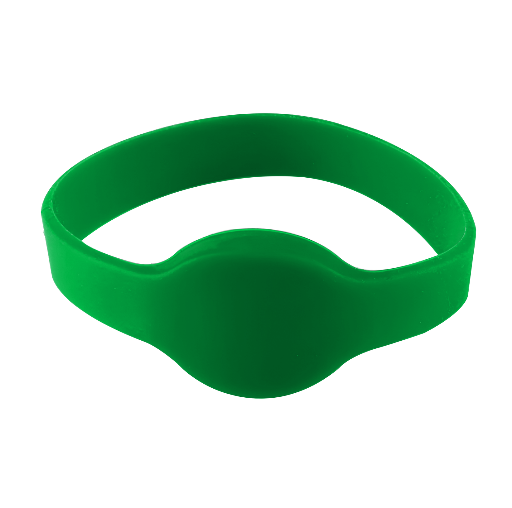 Силиконовый браслет с пяточком зеленый