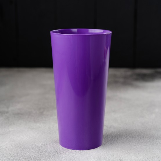 Многоразовый пластиковый стакан 400 мл фиолетовый